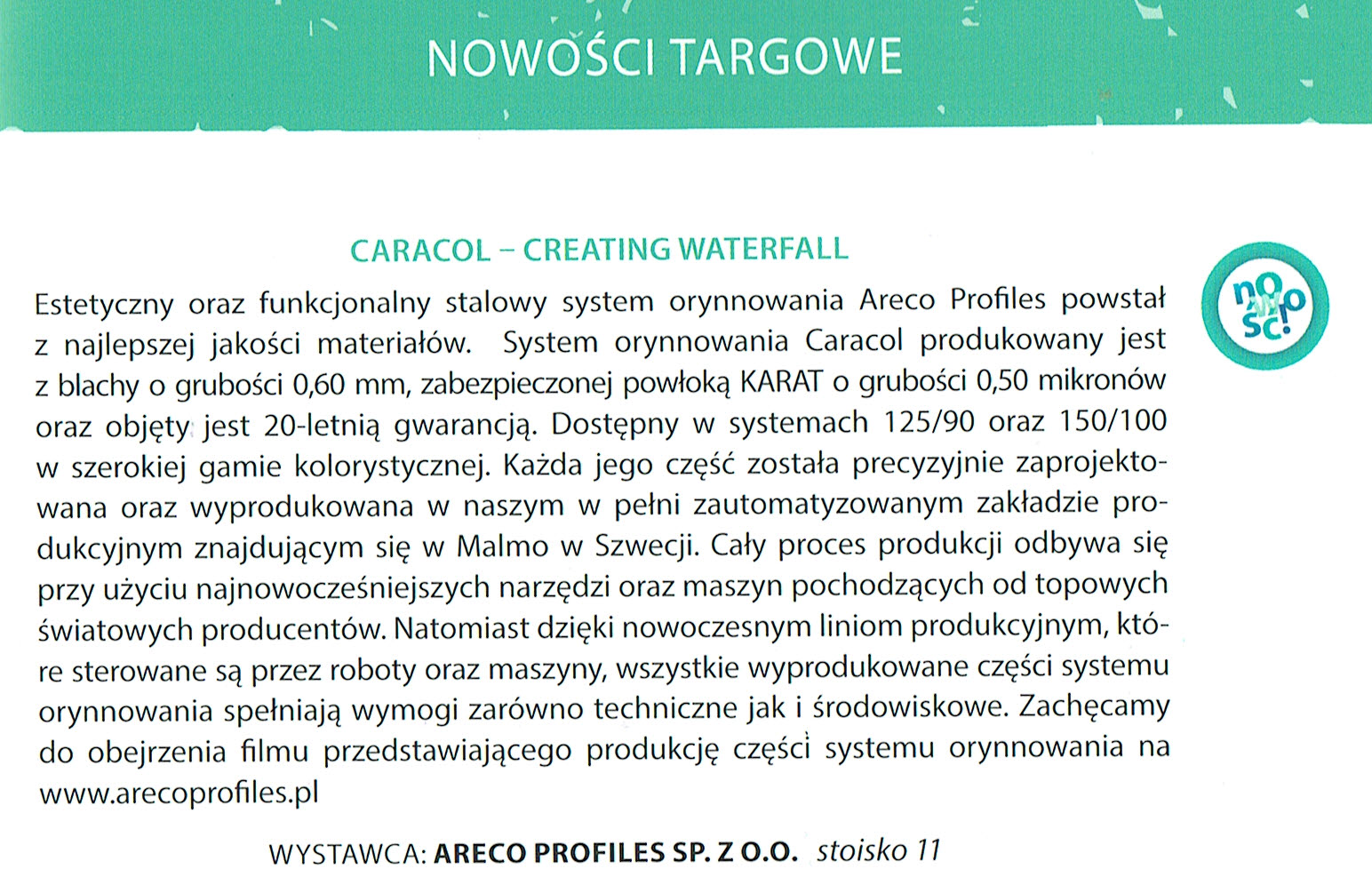 Fragment z katalogu targów
